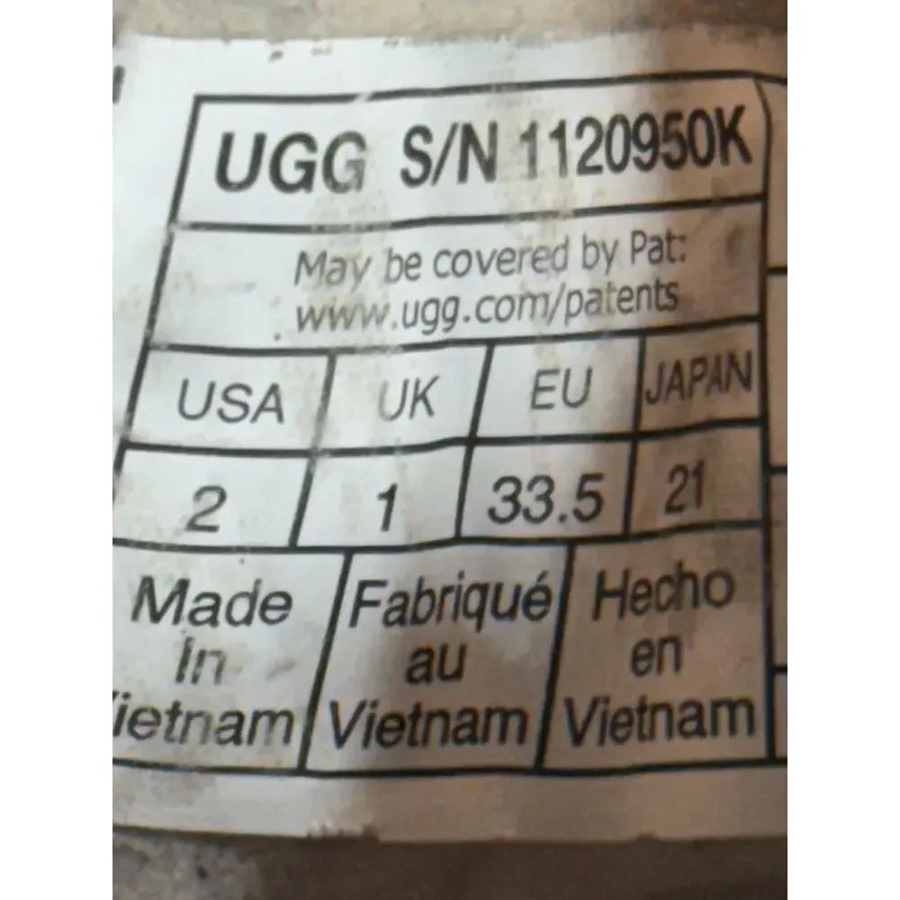 Ugg Kids Chelham Weather Boot in Black Suede Waterproof Size 2